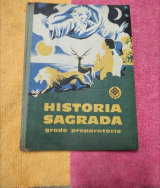 libro escolar de Historia Sagrada