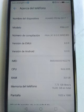 Huawei P8 Lite Negro