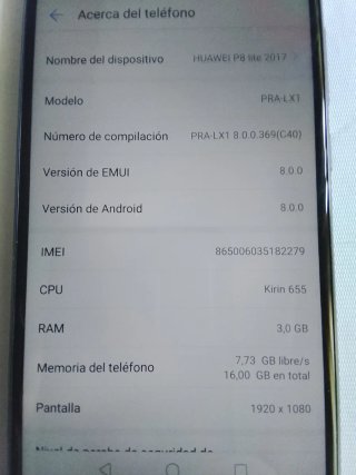 Huawei P8 Lite Negro