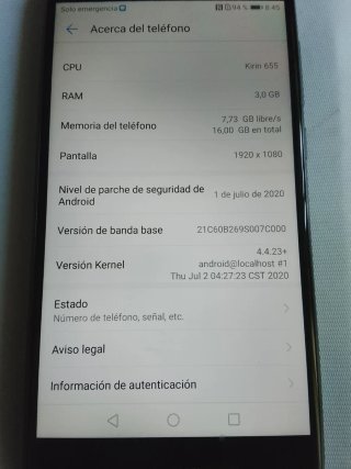Huawei P8 Lite Negro