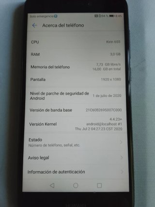 Huawei P8 Lite Negro