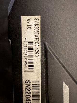 Tarjeta Gráfica Gigabyte RTX 2060 12GB OC