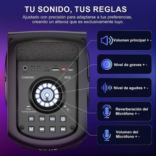 Altavoz Bluetooth Portátil 200W NUEVO