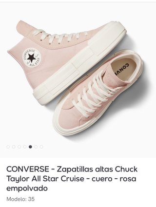 Converse rosas talla 35 nuevas