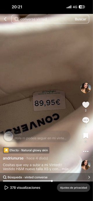 Converse rosas talla 35 nuevas
