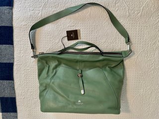 Bolso de Piel Cuoieria Fiorentina Verde