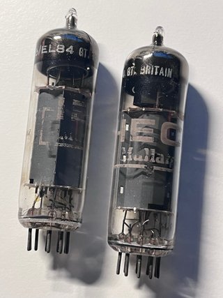 Coppia Valvole Mullard EL84 / 6BQ5 - Gran Bretagna