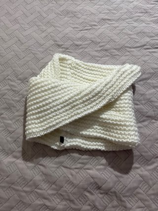 Bufanda de Punto Blanca