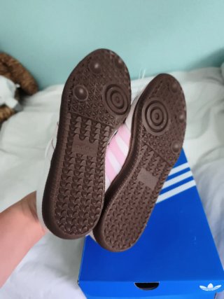 Adidas Samba blancas y rosas talla 37 1/3