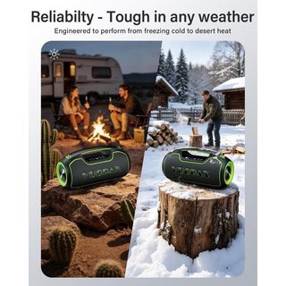 Altavoz Bluetooth 200W IP65 Luces RGB USB-C NUEVO