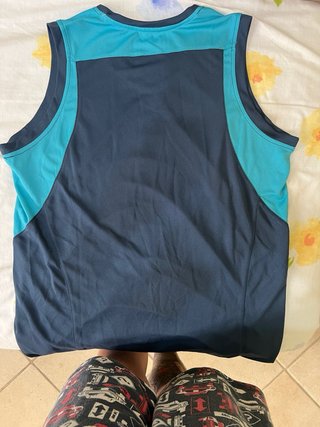 Camiseta deportiva Joma gris y turquesa Talla S