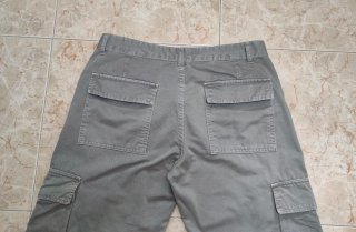 Pantalón Cargo Ancho Gris Zara Talla 42