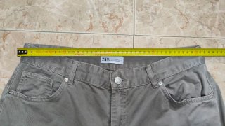 Pantalón Cargo Ancho Gris Zara Talla 42