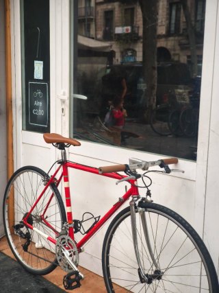 Bicicleta de Carretera Roja Talla S