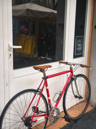 Bicicleta de Carretera Roja Talla S