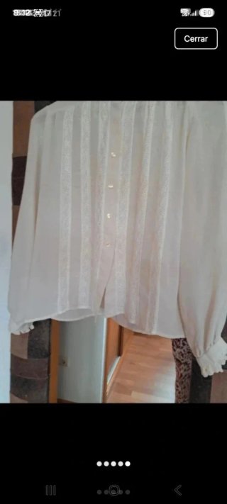 Blusa vintage color crudo