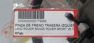 PINZA DE FRENO TRASERA IZQUIERDA LAND ROVER RANGE ROVER SPORT V6 TD HSE