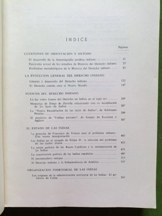 Estudios de Historia del Derecho Indiano.