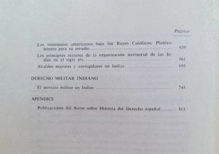 Estudios de Historia del Derecho Indiano.