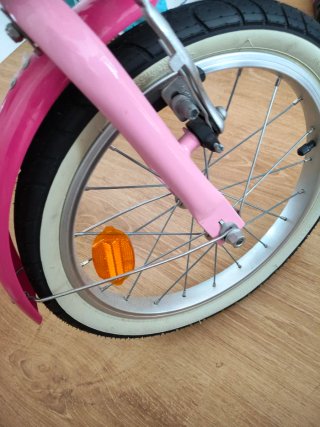 Bicicleta Infantil Rosa y Blanca