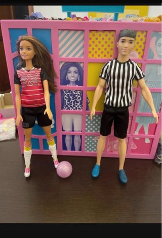 Coppia Barbie e Ken Calciatori