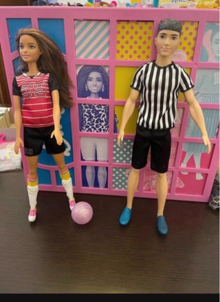 Coppia Barbie e Ken Calciatori