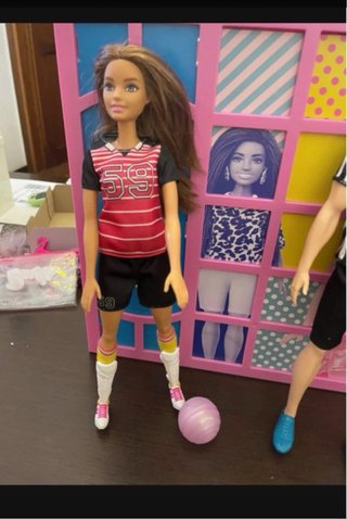 Coppia Barbie e Ken Calciatori