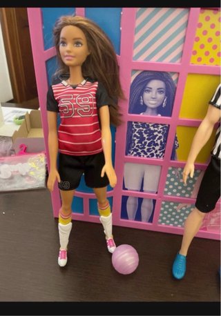 Coppia Barbie e Ken Calciatori