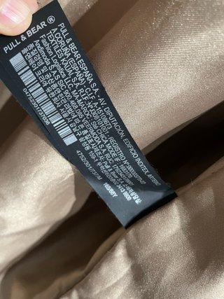Abrigo pelo sintético largo Pull&Bear Beige