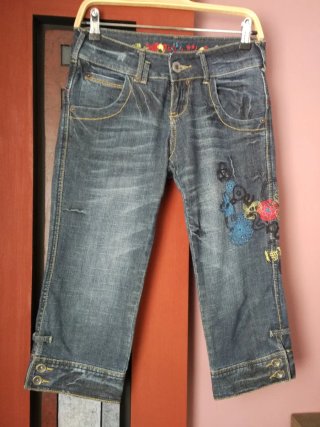 Pantalones tejanos Pirata Desigual mujer