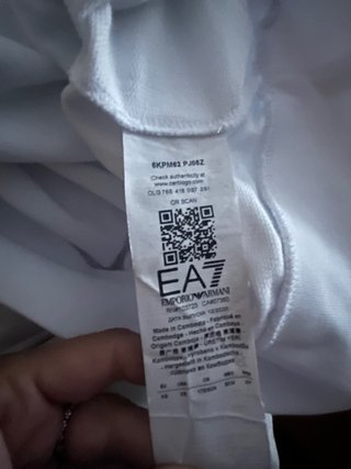 Sudadera EA7 Emporio Armani Blanca