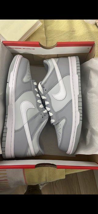 Nike Dunk Low Gris y Blanco