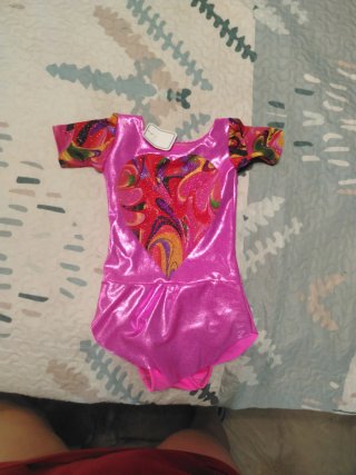 Maillot de Gimnasia Rosa con Corazón