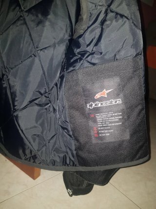 Chaqueta Moto Alpinestars Negra y Gris