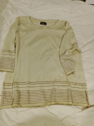 Camisa beige mujer talla única