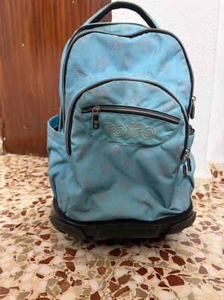 Mochila con ruedas Totto azul