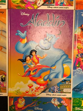 Coleccion (9)  libros Disney caralà/anglès