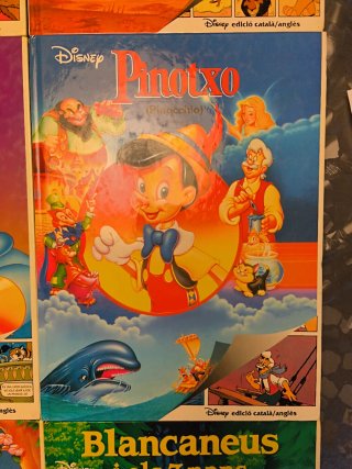 Coleccion (9)  libros Disney caralà/anglès