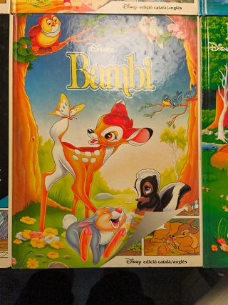 Coleccion (9)  libros Disney caralà/anglès