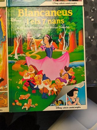 Coleccion (9)  libros Disney caralà/anglès