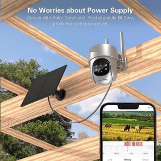 Cámara Solar 4G LTE PTZ 2K NUEVA