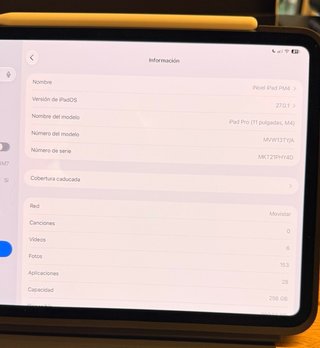iPad Pro M4 256GB 5G + Logitech Combo + Apple Penc
