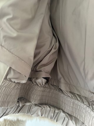 Abrigo corto efecto pelo zara ski