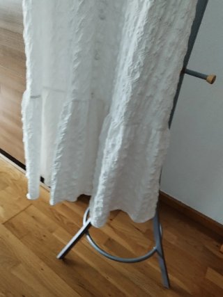 Vestido blanco con textura