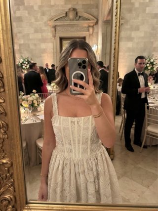 Vestido blanco de encaje