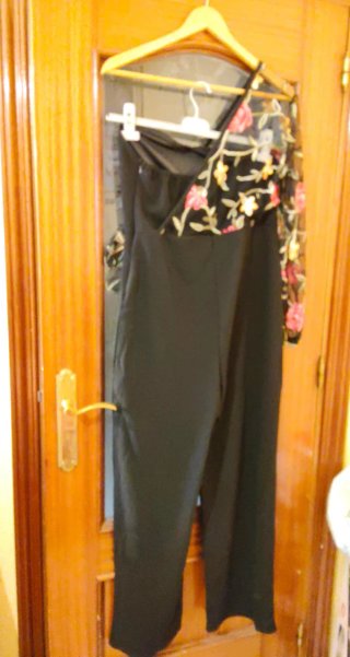 Mono largo bordado floral
