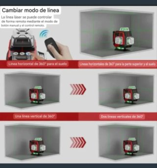 Nivel Láser 4D 16 Líneas Autonivelante Trípode