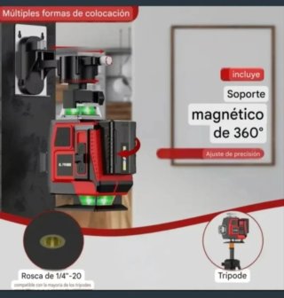 Nivel Láser 4D 16 Líneas Autonivelante Trípode