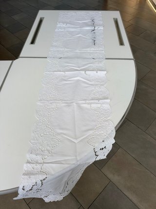 Runner da tavola ricamato 40x180 cm