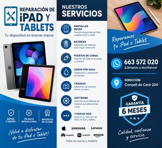 Reparación iPad y Tablets